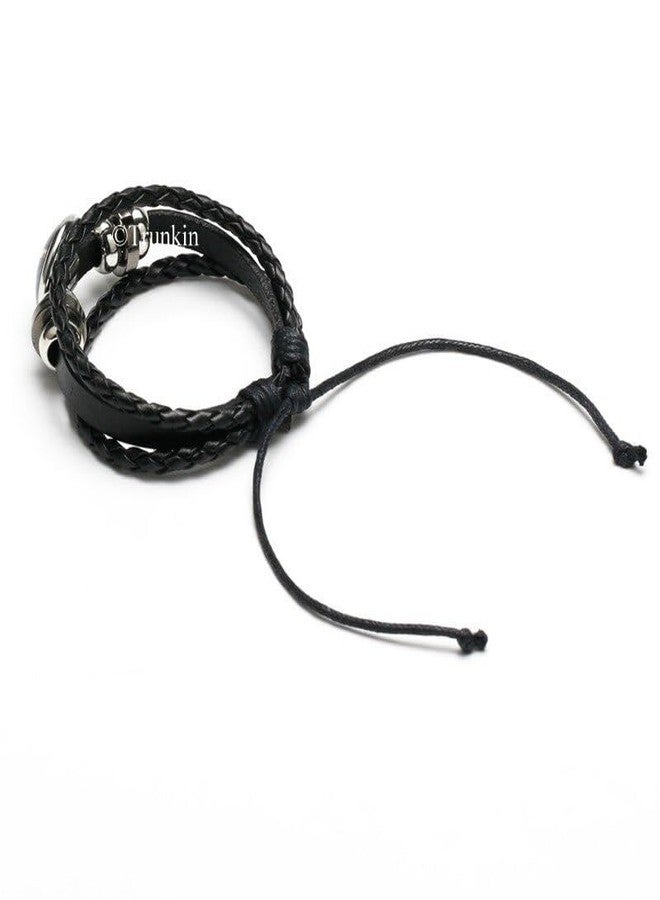 Trunkin Anime Itachi Uchiha Mangekyou Sharingan Cosplay Braided Leather Bracelet Rinnegan Eye Bracelet For Unisex Adult (Itachi Uchiha Mangekyou Sharingan) - Image 4